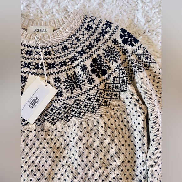 NWT The Great The Slope Crew Sweater